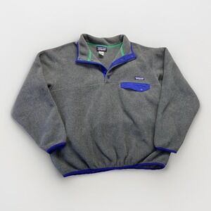 Patagonia Synchilla Snap-T Pullover Fleece Jacket Mens M Gorpcore 25450 Gray